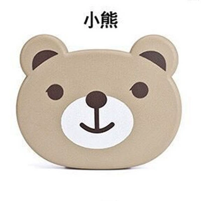 Car dining table cute cartoon folding storage cup holder car rear seat back dining plate car drink storage rack (Car table board) - bear-color-box