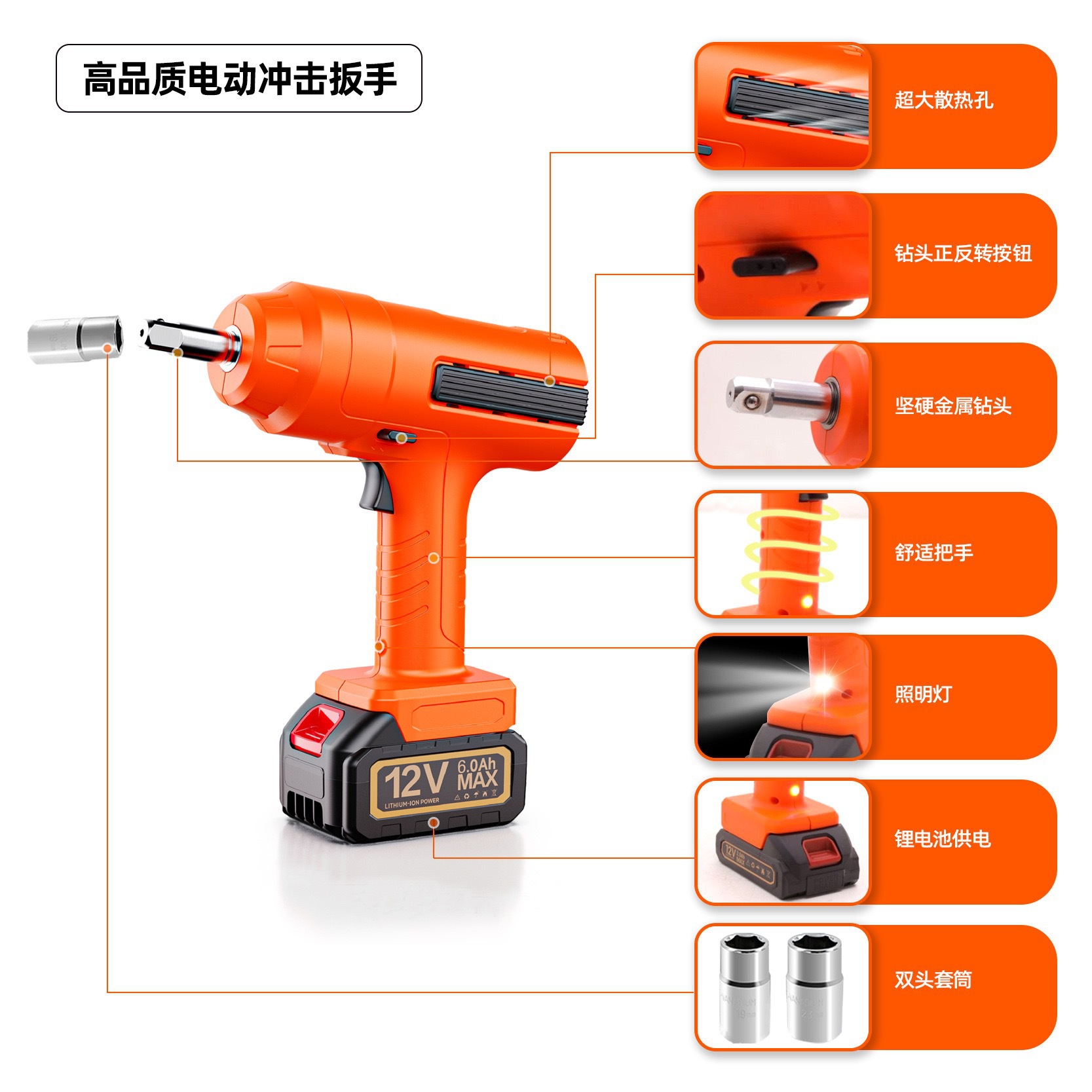 Dual-Cylinder Lithium Battery Car Electric 0kg Ton 12V Rv Car 5-Ton Hydraulic Vehicle-Mounted Air Pump Off-Road Vehicle Jack
