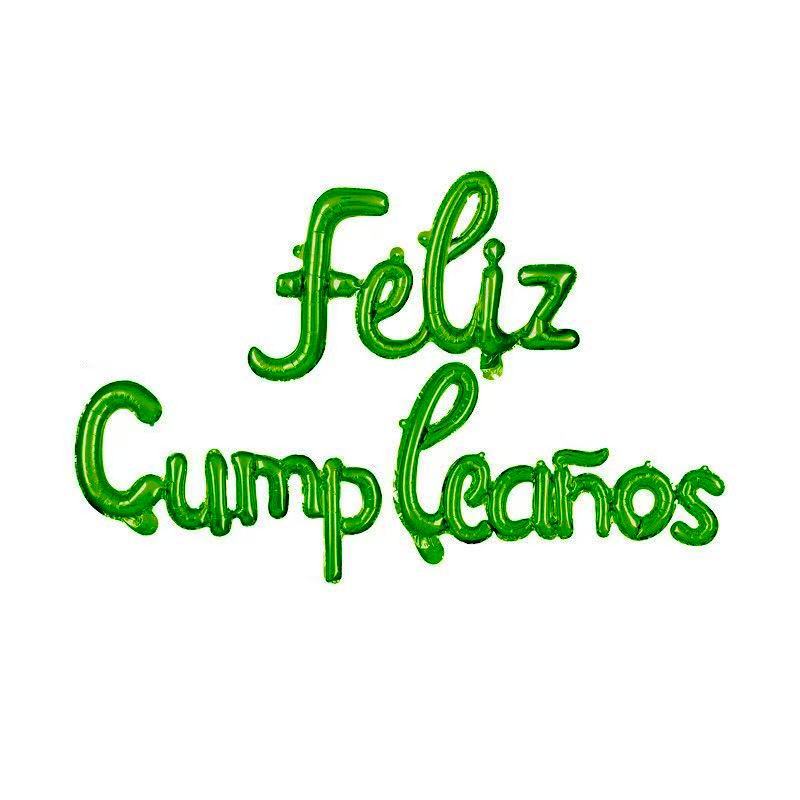feliz año nuevo español inglés feliz cumpleaños globos Feliz año nuevo letras unificadas