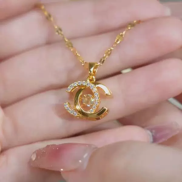 Internet Celebrity Popular Smart C- Shaped Necklace Women's Ins Elegant Light Luxury Niche Design High-quality Clavicle Chain Necklace Accessories