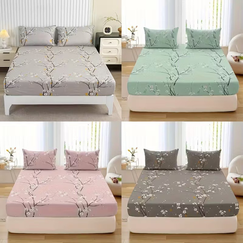 Jit Xiyin Dolin Printed Fitted Bed Sheets Three-Piece Set Home Textile Bed Sheets Source Factory