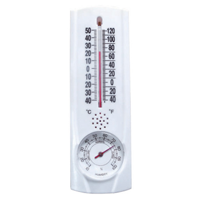 高精度高低温度记录室内室外塑料玻璃温度计和湿度计