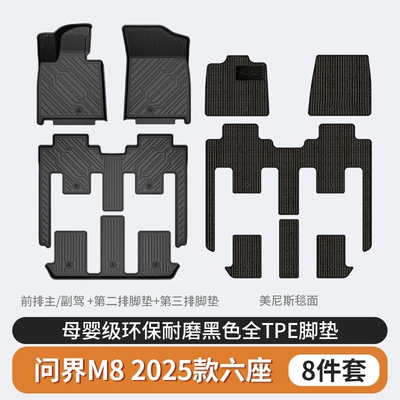 Modelə uyğun ayaqaltı | Mats and Vehicle Accessories - wenjie-m8-six-seater-tpe-floor-mats-menis