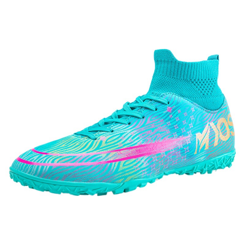 Zapatos de fútbol de uñas rotas largas zapatos para niños para hombres y mujeres de talla grande zapatos bajos al aire libre cómodos transpirables que absorben golpes antideslizantes zapatos de entrenamiento de moda