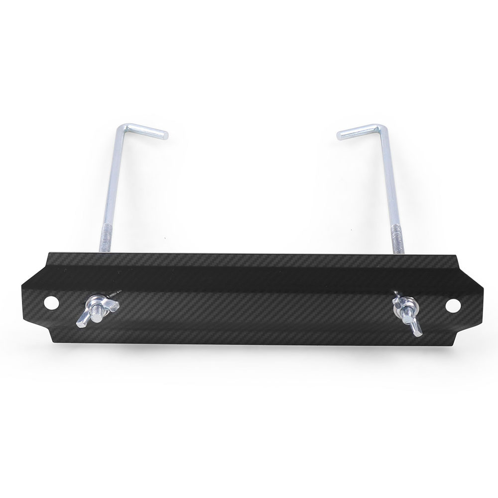Universal car modification battery bracket, blue-coated with dazzling carbon pattern, battery fixing bracket with screw metal support
