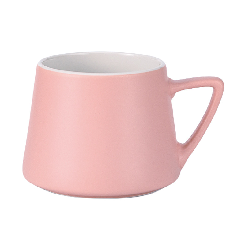 Transfronterizo de Amazon taza blanca taza de alto aspecto creativo Oficina taza de café pareja taza de agua Taza de cerámica