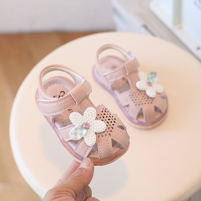 Estate nuove donne bambino 0-1-2 anni neonato suola morbida scarpe da principessa da passeggio sandali Baotou per bambini_voghion.com