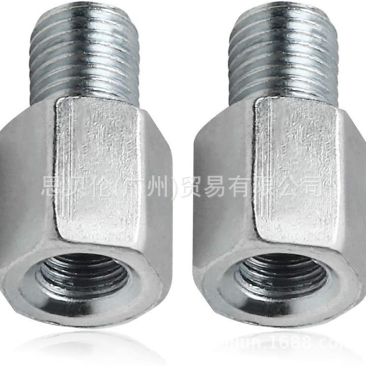 Motocicleta eléctrica coche espejo retrovisor conversión tornillo M8 M10 diente positivo inversa diente aumento tornillo adaptador