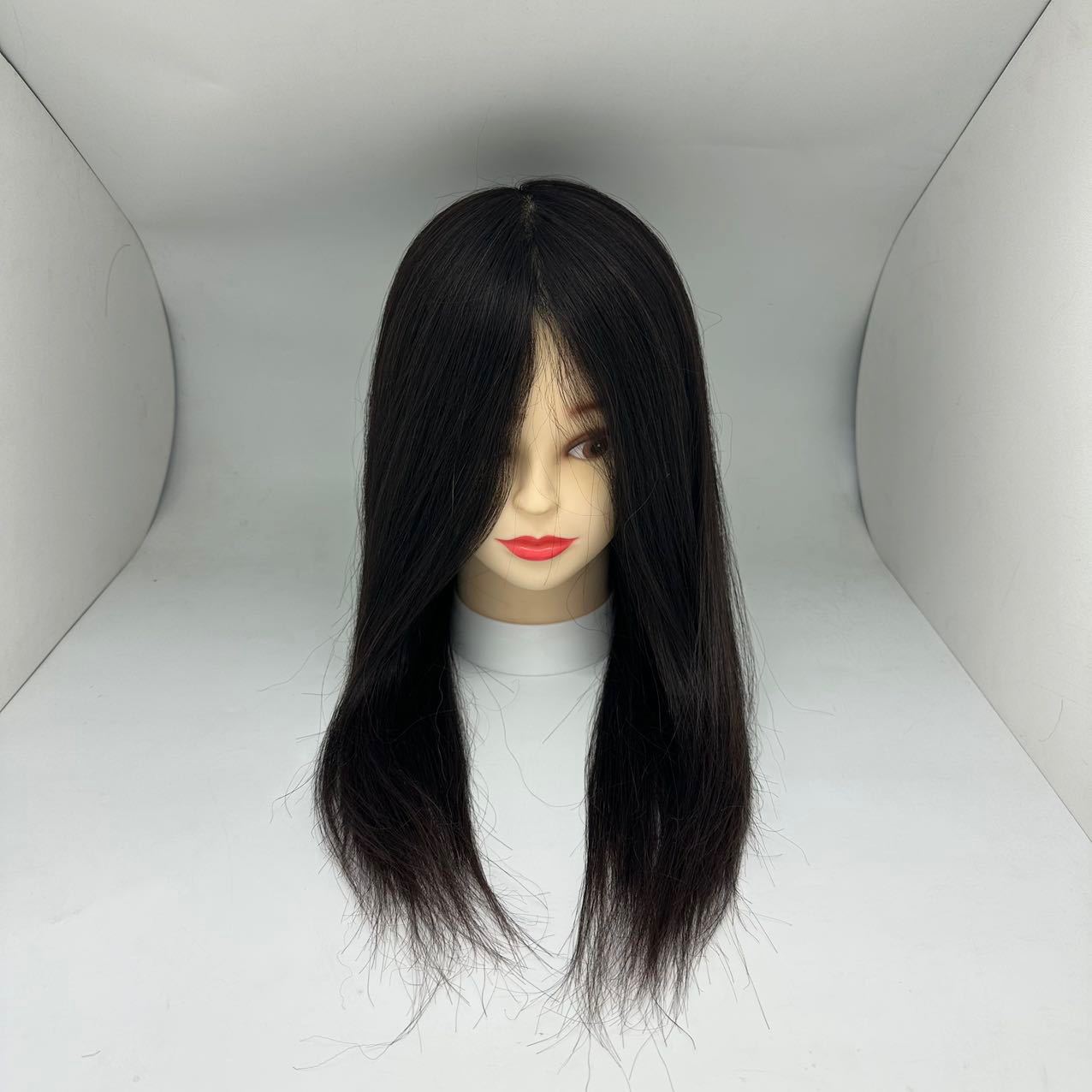 Perruca de cabello verdadero modelo de cabeza de entrenamiento de cabello trenzado modelo de cabeza de entrenamiento de cabello de cabello verdadero modelo de cabeza de corte de soplado