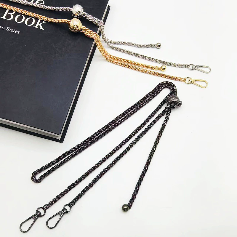 Changeable adjustable one-shoulder bag on chain, straps, mobile phone, chain bag, (Physicals)