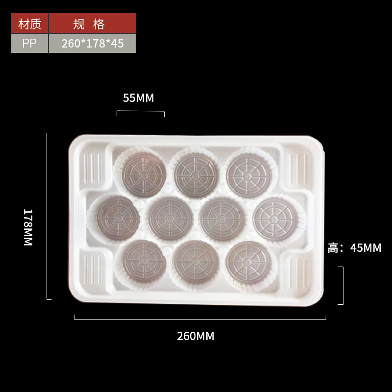 Caja de soporte especial para fideos congelados rápidos de espesor desechable de dibujos animados de 10 grados en paquete de pan al vapor de grado alimenticio