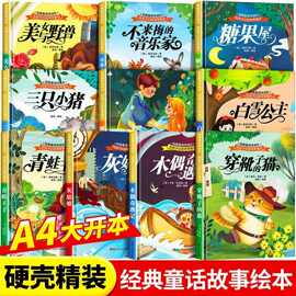精装硬壳儿童绘本3-6岁幼儿园阅读故事书世界经典童话睡前故事书