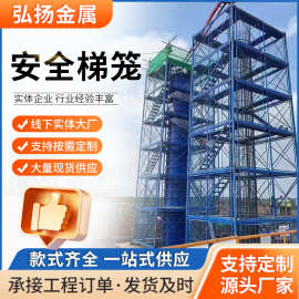 箱式安全梯笼 桥梁施工组合框架式安全梯笼 工厂 施工安全梯