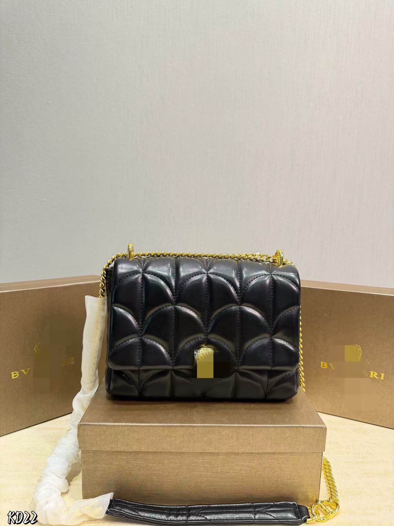 Trendy Snakehead Diamond-Patterned Genuine Leather Handbag, -Style Quilted Crossbody Bag, Versatile Genuine Leather Shoulder Bag