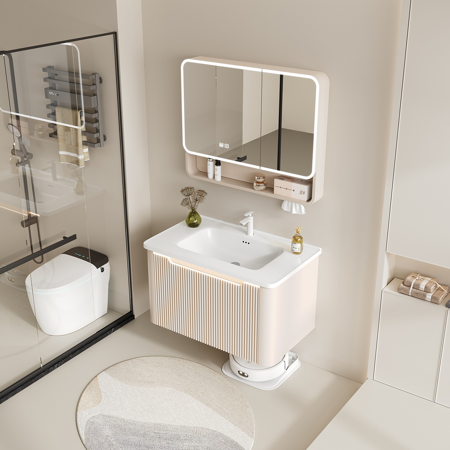 gabinete de baño cerámica integral lavabo inodoro cajón gabinete de baño lavabo