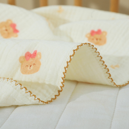 4-layer baby bath towel ins pure cotton gauze newborn baby summer thin absorbent bath bag single quilt baby bath towel