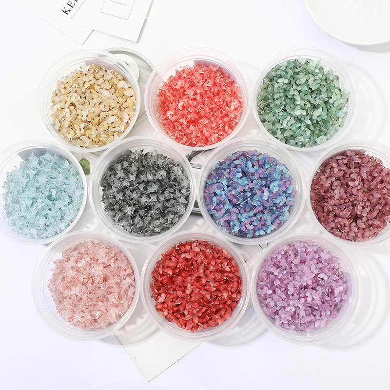 New nail diamond three-dimensional butterfly nail jewelry handmade nails Japanese mini resin diamond butterfly wholesale
