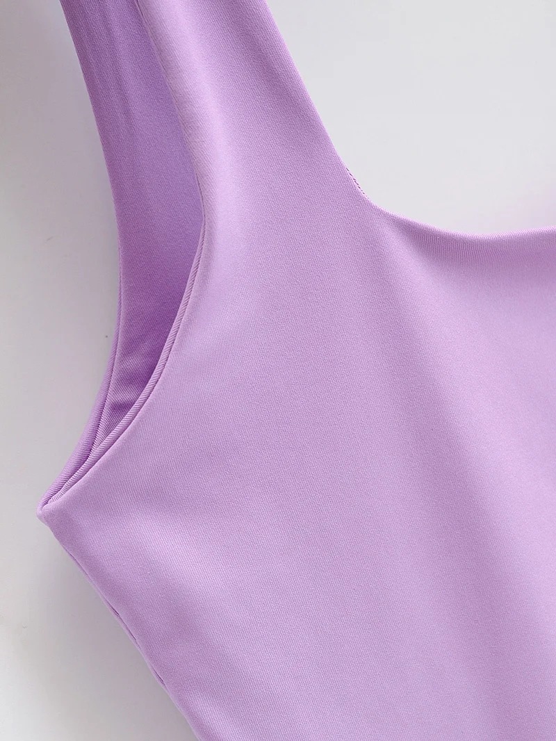 115g Weight Polyester, Milk Fiber Fabric Type Short Top Length Vest Tops Type Holiday, Daily, Selfie Occasion Strap Neckline Slim Fit Type Solid Color Pattern Summer Season Women's Gender Backless Design Casual, Elegant, Streetwear Style Wholesale Women's Casual Elegant Streetwear Solid Color Backless Tank Tops 12