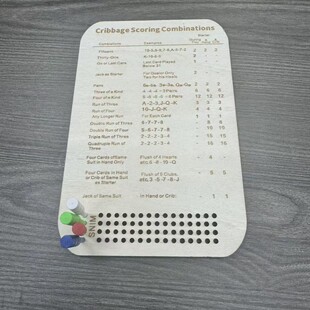 ����վľ�|�������ӛ�ֿ�Ӌ�ְ�Birch Wood Cribbage Scorecard