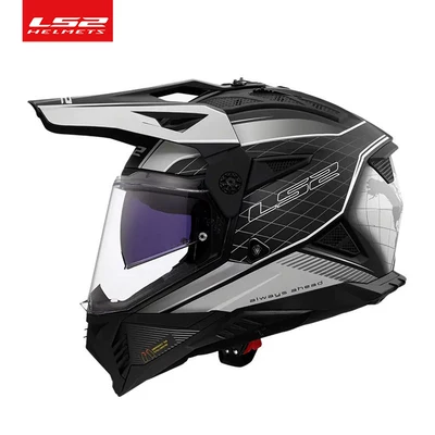 Motorcycle Safety Supplies – Motorcycle Helmet Rally Helmet - matt-blacksilver-gray-layout-m