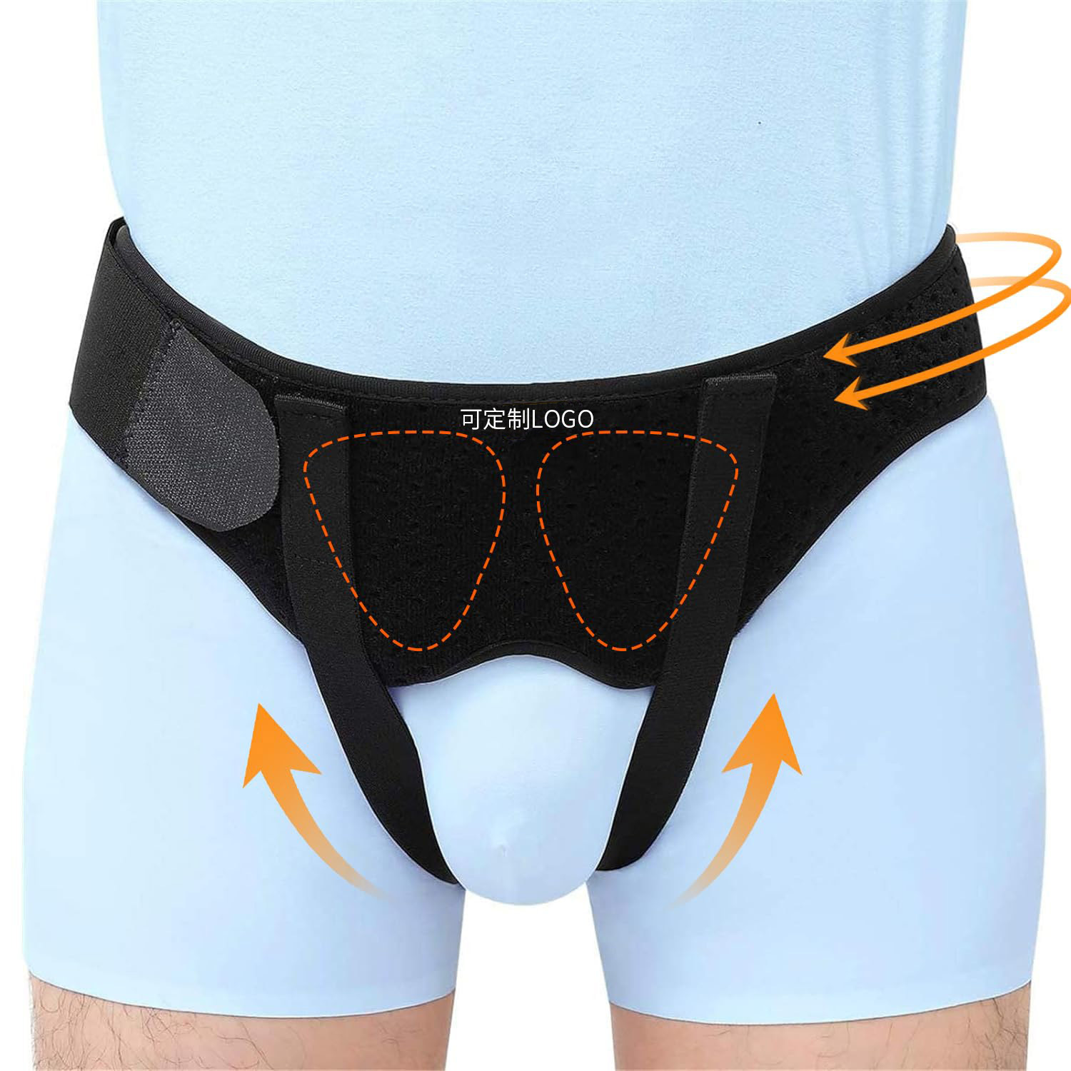 Hernia Belt 男士腹股沟型疝 桁架医用级FDA认证跨境护腰疝气带 运动户外厂家批发实拍图
