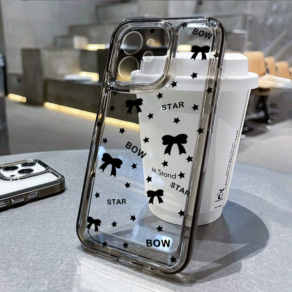 Кейс для телефона Apple совместимый с пространством с бантом, iPhone16 Pro, iPhone 14, iphone, защита от падения