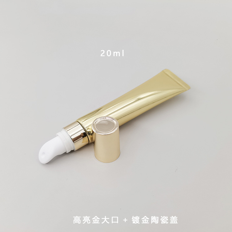 En stock manguera cosmética 10ml15ml20mlg crema de ojos esencia leche oro plata aleación zinc cerámica/cabeza eléctrica