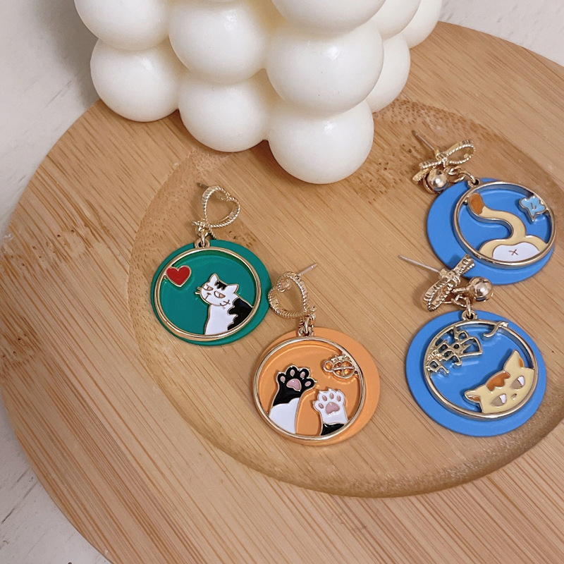 Love Kitten Earrings Fashion Sweet And Cute Earrings display picture 3