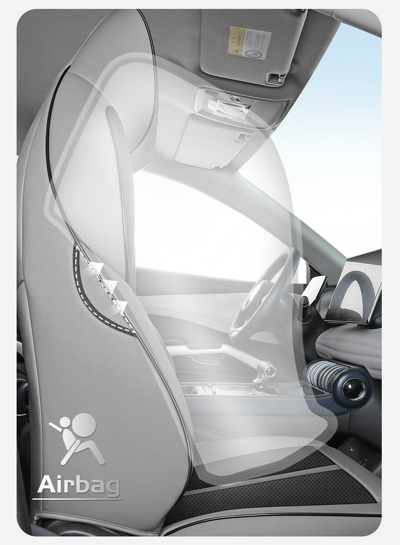 Suitable for Byd Yuan Plus Car Seat Cover, Four-Season Universal Seat Cushion, Fully Surrounded Car Cushion, Breathable Leather Seat Cover