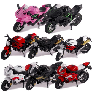 Simulation Sliding Alloy Motorcycle Ducati Cool Motorcycle Boys Toy Stall Hot Desktop Ornaments