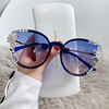 Sunglasses, sun protection cream, glasses, suitable for import, new collection, cat's eye, UF-protection, fitted, European style