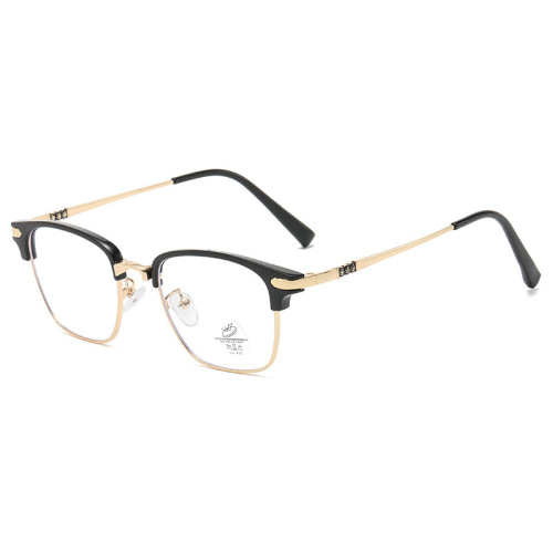 Reading glasses new anti-blue light glasses frame reading glasses comfortable retro eyebrow business men's trendy glasses