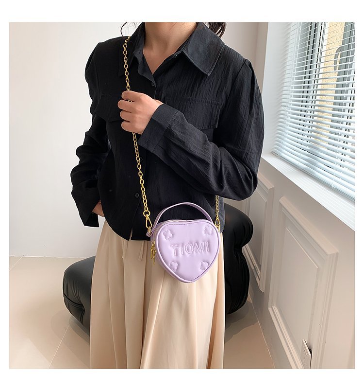 Shoulder Bag 2023 Niche Design Rhombic Chain Mini Love Messenger Bag Net Red Lipstick Bag_voghion.com