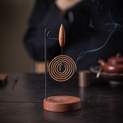 Creative Upside-Down Incense Burner Wall-Mounted Disk Incense Lamp Home Indoor Sandalwood Agarwood Aroma Diffuser Zen Tea Ceremony Incense Pot Decor