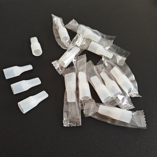 510 Flat Mouth Silicone Cigarette Holder Disposable Inner Diameter 9mm Cylindrical Cigarette Suction Nozzle Gourd Mouthpiece Set to Try the Mouthpiece
