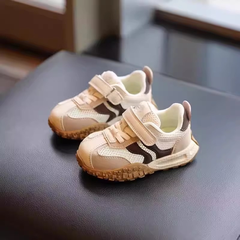 Atmungsaktive Kinderschuhe im koreanischen Stil mit Mesh-Einsätzen und weicher Sohle für Jungen und Mädchen, Frühling/Sommer, luftiges Design, Alter 1-3 Jahre_voghion.com