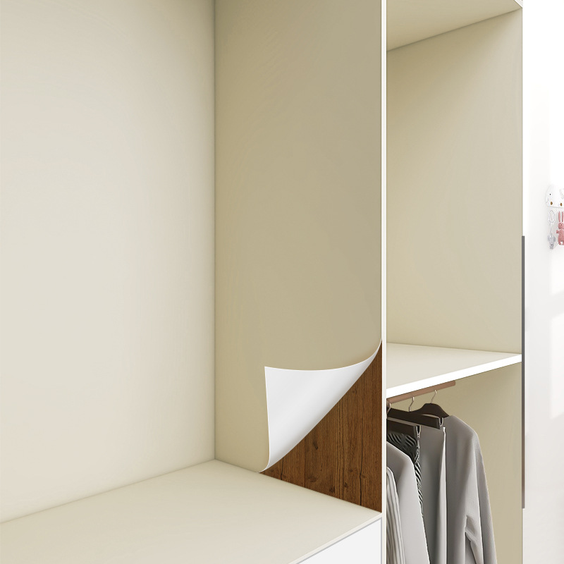 Old wardrobe interior wall renovation sticker self-adhesive…