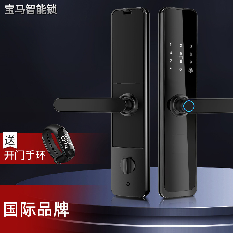 BMW cerradura inteligente al por mayor cerradura de huellas dactilares hogar antirrobo puerta contraseña cerradura de puerta inteligente ingeniería entrega de fábrica