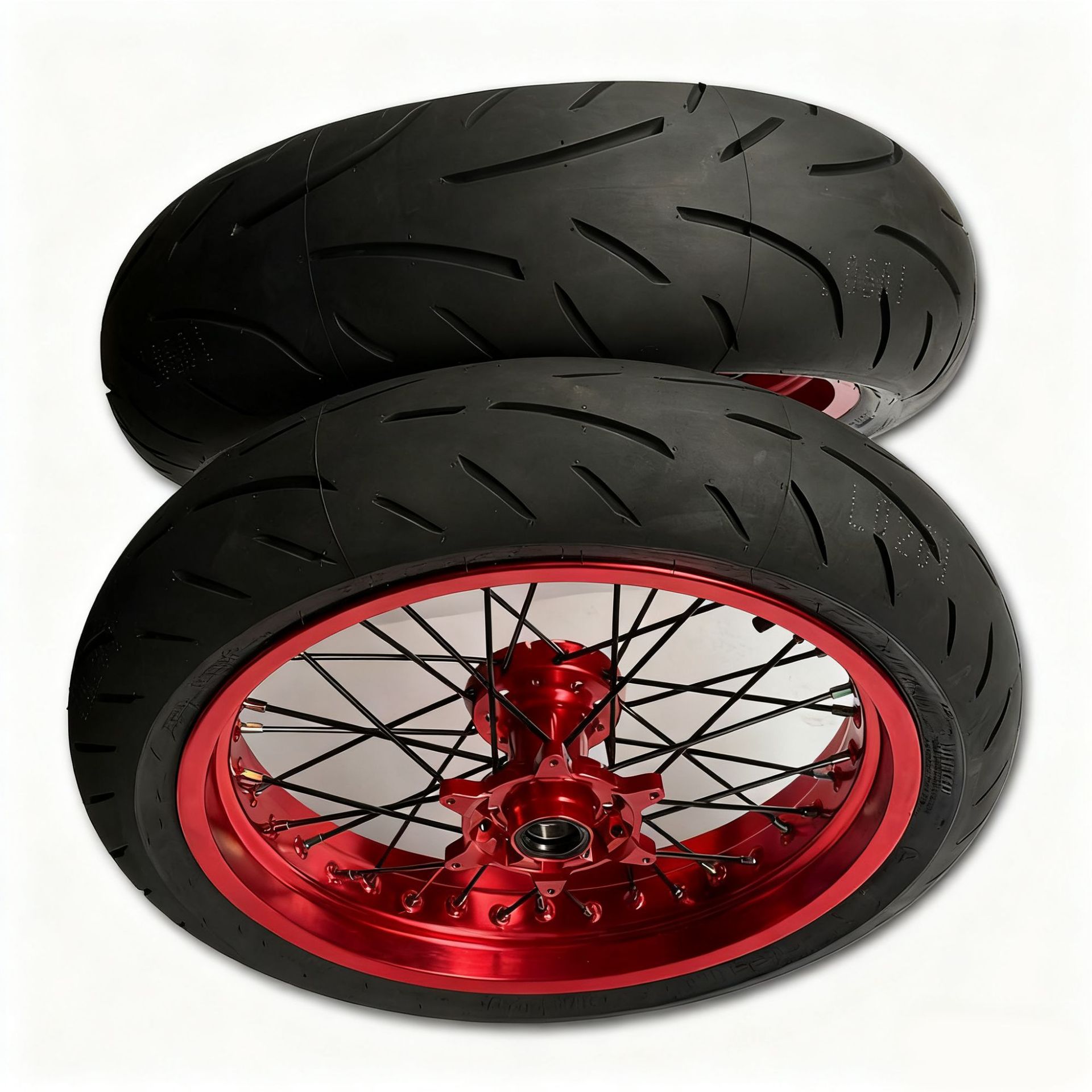 Modified Semi-Hot-Melt Slick Tire Hub Assembly Cnc 17inch Ktm Aj1 Off-Road Motorcycle