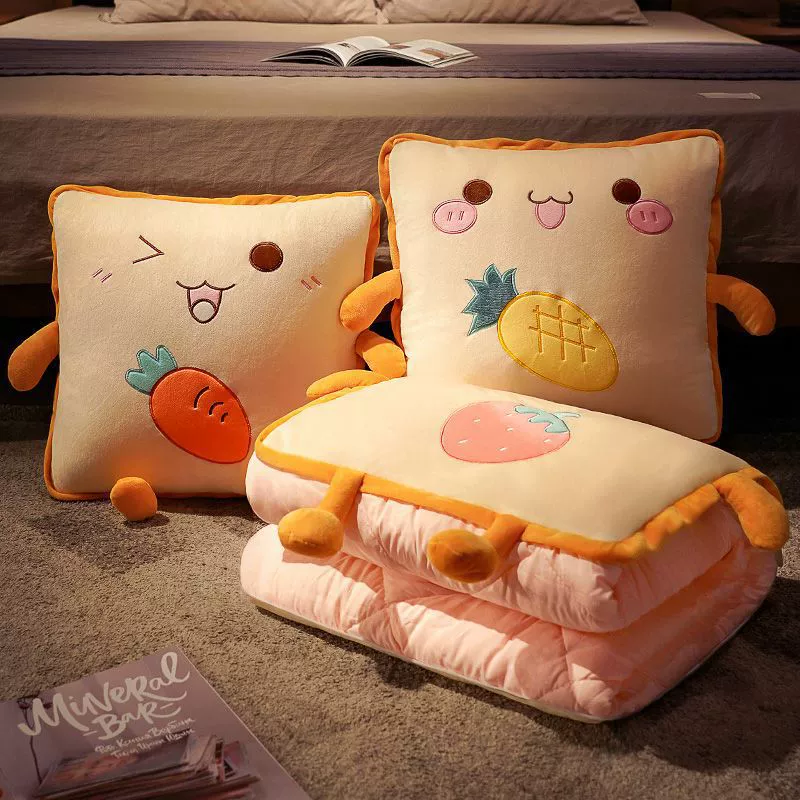 Pillow, folding duvet for sleep, increased thickness