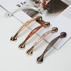 European-style ivory white handle amber cabinet handle modern minimalist solid furniture small handle antique drawer handle