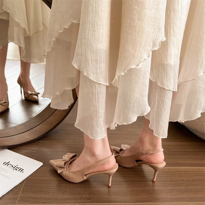 Elegant Pointed Toe Stiletto Mules With Straps For Women_voghion.com