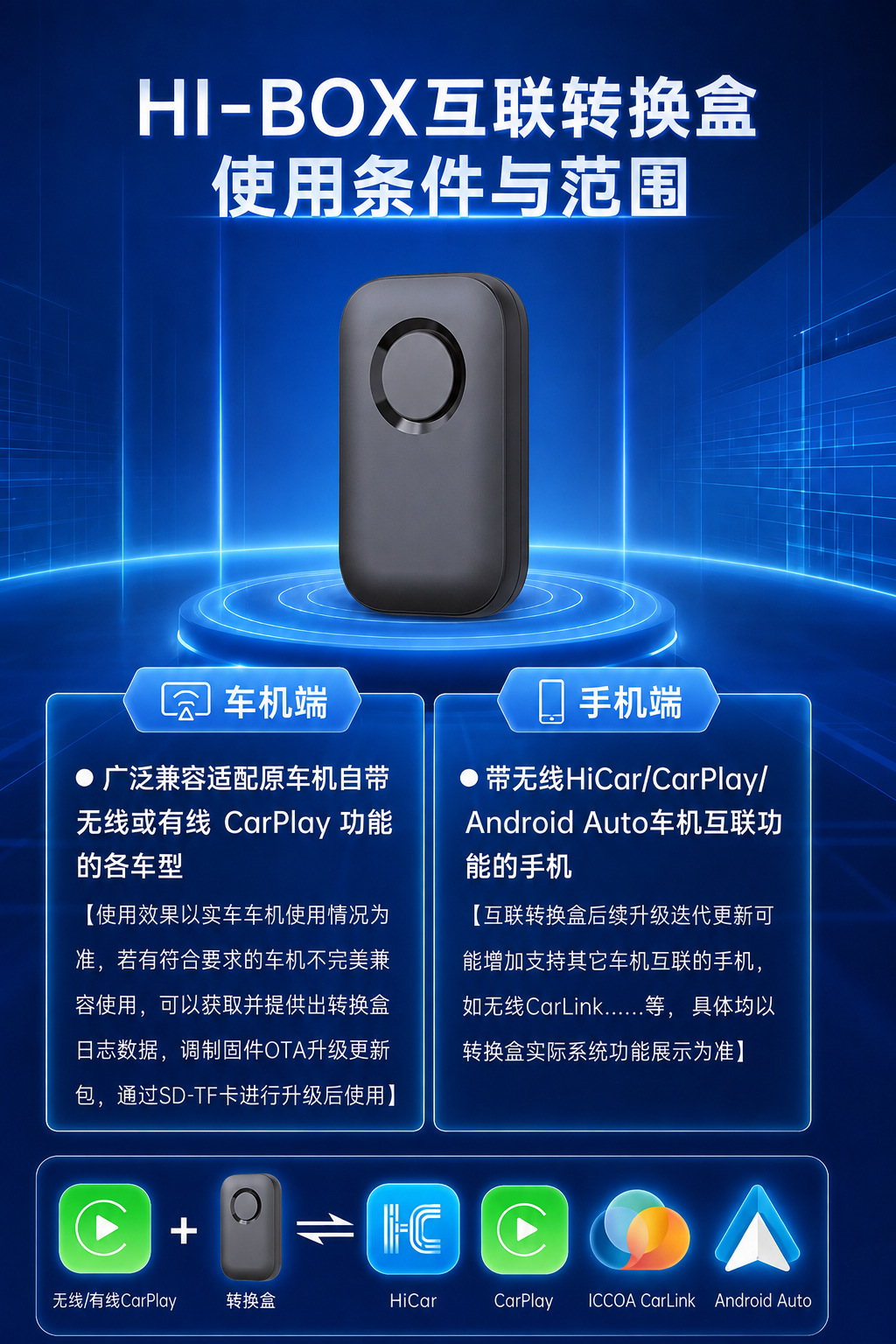 BMW CarPlay to Huawei HiCar wired to wireless Apple CarPlay Android Auto connectivity box