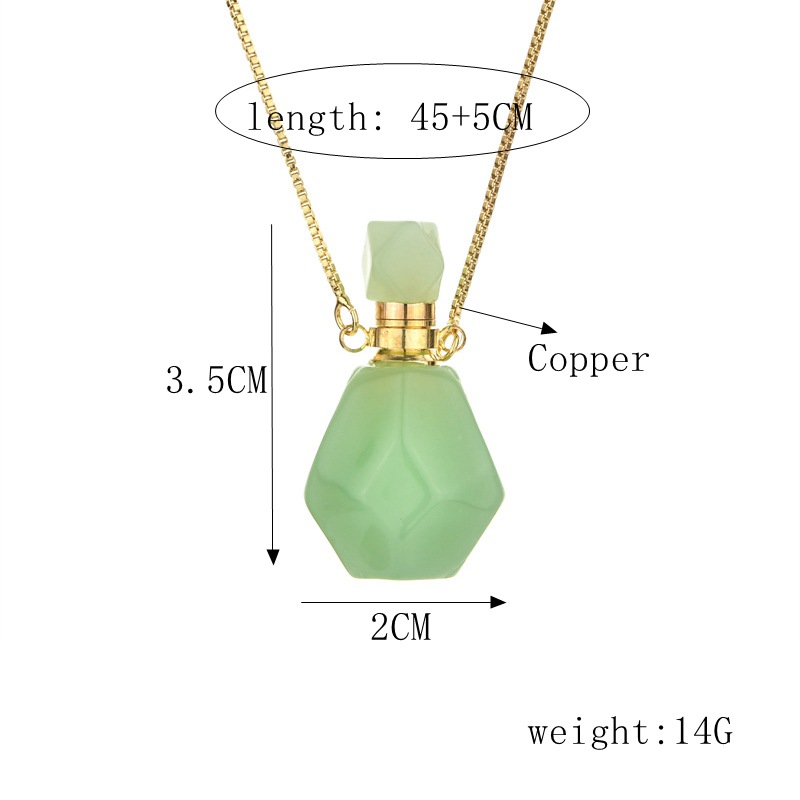 Fashion Perfume Bottle Copper Pendant Necklace Copper Necklaces