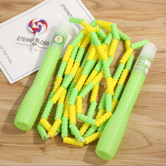 Bamboo section skipping rope for kindergarten children with hard beads for toddlers and primary school students with loose beads and bead section skipping rope