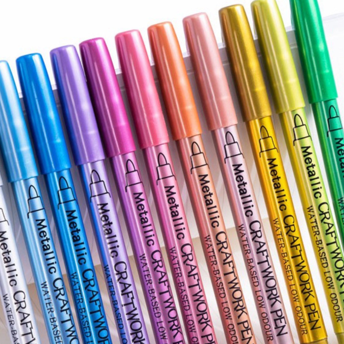 广纳金银12色油漆笔相纸照片相册黑卡火漆印章高光请柬签到记号笔