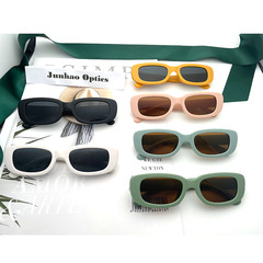 New European and American small square frame children's sunglasses, anti-UV sunglasses, fashionable retro children's sun protection sunglasses