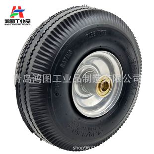 10 inch 4.10/3.50-4 rubber inflatable wheels trolley tool car warehouse car garden car tires wholesale
