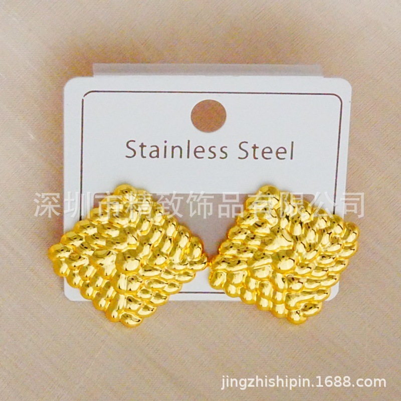 【热销爆款】欧美时尚 跨境个性新款时尚不锈钢耳环 多款轻奢潮流|undefined