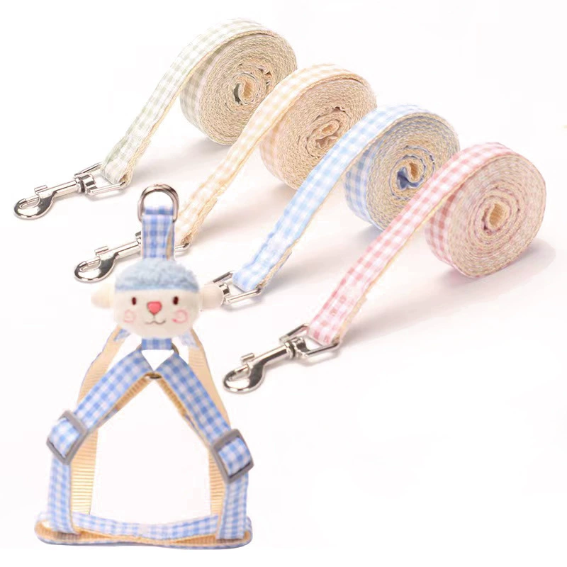 Тяговый трос для домашних животных Жилет для собак Нагрудный ремень Собака Кошка Тяговая веревка Щенок Регулируемая веревка для ходьбы собак Цепь для собак оптом